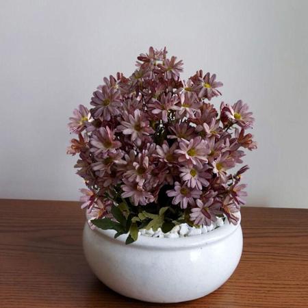 Imagem de 6 Buquês de Margaridas 35 cm Flor Artificial Decoração Delicadas e Versáteis Baixa Manutenção