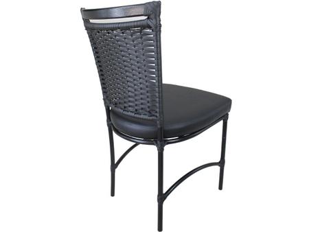 Imagem de 6 Cadeiras JK e Mesa com Tampo Ripado em Alumínio para Área, Jardim e Piscina