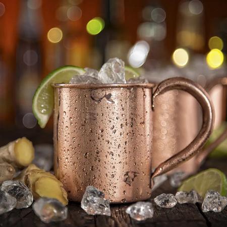 Imagem de 6 Caneca de Inox Para Sublimação Moscow Mule 300ml Drink Bar