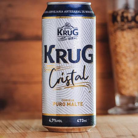 Imagem de 6 Cerveja Krug Cristal Puro Malte American Style Lager 473Ml