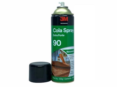 Imagem de 6 Cola Spray 90 Extra Forte 3M Madeira Fórmicas E Laminados