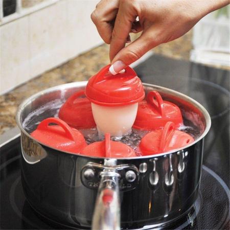 Imagem de 6 Copos Silicone Ovo Fogão Egglettes Cozinha Fácil  Duro Cooking Copo Ovos (MC40952 / 888566/BSL-OVO-1)