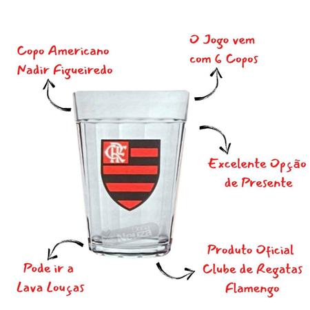 Jogo Copo Americano Nadir 190Ml - 6 Unidades - Branco - Nadir Figueiredo -  Copos - Magazine Luiza