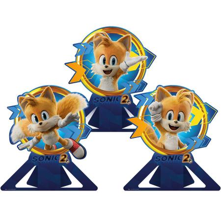 Festa Sonic - Display de Mesa - Faça em Casa 