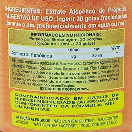 Imagem de 6 Extrato De Própolis Premium Álcoolico Solução 30%