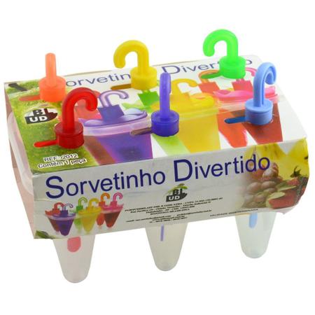 Forma Sorvetinho Divertido 6 Peças - Preçolandia - Preçolândia