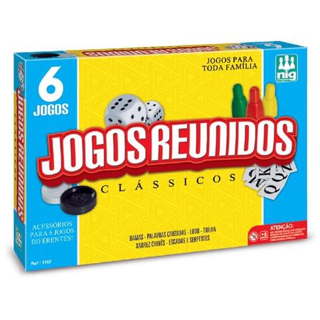 Jogo Reunidos 6 em 1 - Nig Brinquedos - Educa Ativos