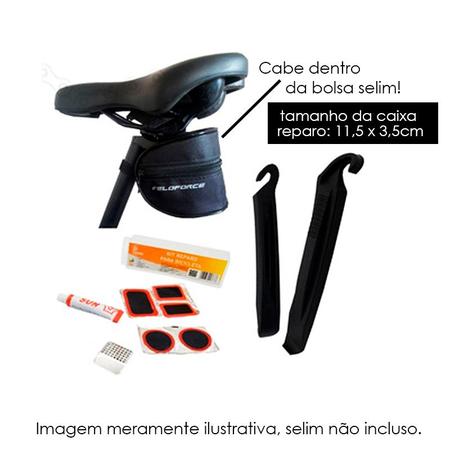 Imagem de 6 Kit Emergência Reparo Pneu Bicicleta 11 Peças