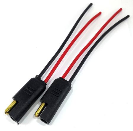 Imagem de 6 Par Conector 2 Vias com Fio 1,5 mm Chicote Plug Para Caixa