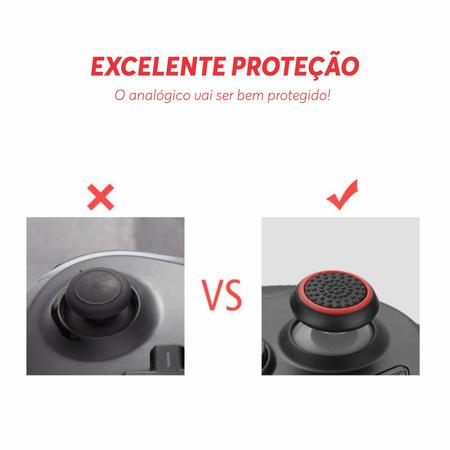 Imagem de 6 Pares de Grips p/ controle Anti Derrapante Silicone Botão Analógico do Joystick Playstation PS3 PS4 PS5 Xbox One Series Nintendo Compatível