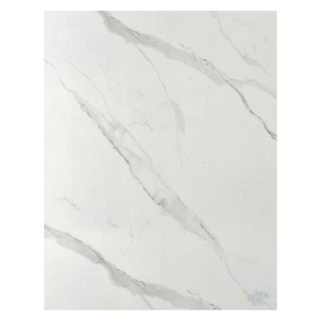 Imagem de 6 Placas Decora Parede Chapa Efeito Marmore Flexivel Carrara Casa Quarto Cozinha Banheiro Pia Lavanderia Painel Sala Decoração