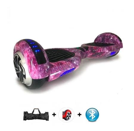 Hoverboard Skate Élétrico Bluetooth Com Led Alça Curta 6,5 Polegadas Fogo  e Água - YDTECH - Hoverboard - Magazine Luiza