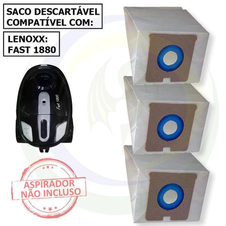 Imagem de 6 Sacos Descartáveis para Aspirador Lenoxx Fast 1800