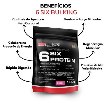 Imagem de 6 Six Bulking Gainers Protein 6kg   Bodybuilders