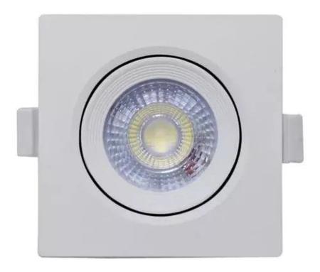 Imagem de 6 Spot Led Quadrado Direcional 5W Branco Frio 6500k Bivolt