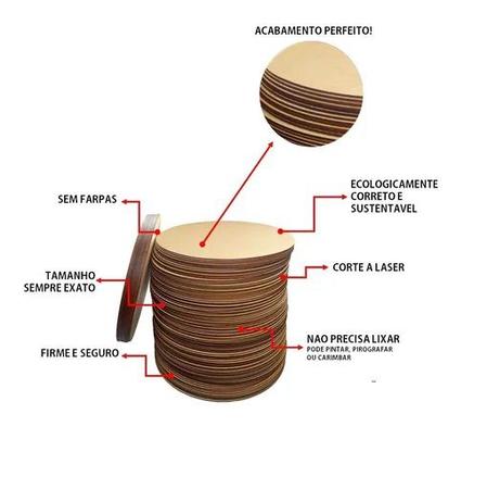 Imagem de 6 Supla Mdf 35 Cm Susplat Sousplat Mesa Posta