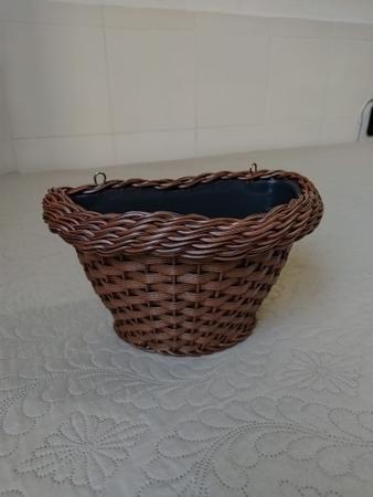 6 Vaso De Parede Floreira Com Gancho 28 X 20 Cm Grande - NA - Decoração Rústica Imagem de 6 Vaso De Parede Floreira Com Gancho 28 X 20 Cm Grande