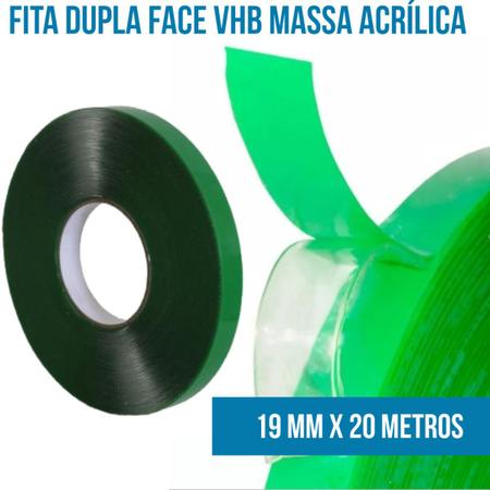 Imagem de 60 Rolo Fita Dupla Face Profissional Extra Forte 19x20 Metros