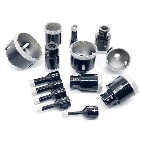 6mm-100mm Vácuo Soldado Buraco Abridor Broca M14 Para Moedor De Ângulo Telha Cerâmica Granito - RSMXYO Imagem de 6mm-100mm Vácuo Soldado Buraco Abridor Broca M14 Para Moedor De Ângulo Telha Cerâmica Granito