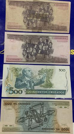 Imagem de 7 Cédulas Variadas Banco Central do Brasil Antigas Coleção