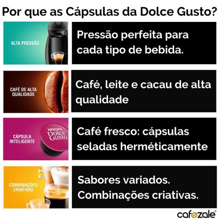 Imagem de 70 Capsulas Dolce Gusto, Capsula Café, Espresso, Nescau, Cappuccino, Chococino, Café Au Lait