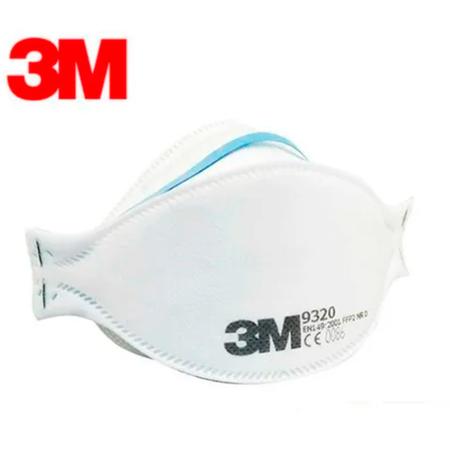 Imagem de 75 Máscara Respirador Descartável PFF2 N95 Branco Sem Válvula 3M Aura 9320+BR