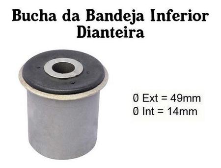 Imagem de 8 Bucha Bandeja S10 Blazer 2004 2005 2006 Par Bieleta Axios