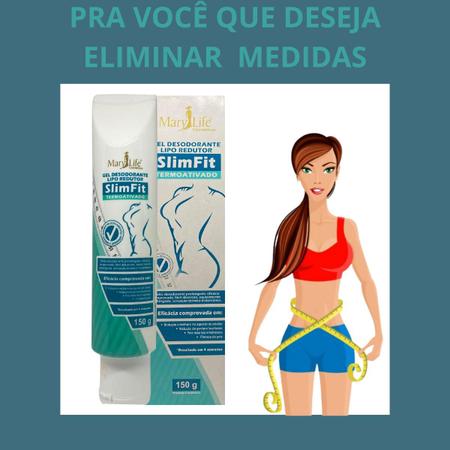 Imagem de 8 Gel Lipo Redutor Mary Life Slim Fit Termoativado Bisnaga 150g