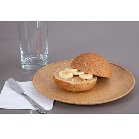 8UN Prato Lanche Sobremesa Redondo Durável 20cm Marrom Clar - EVO Imagem de 8UN Prato Lanche Sobremesa Redondo Durável 20cm Marrom Clar