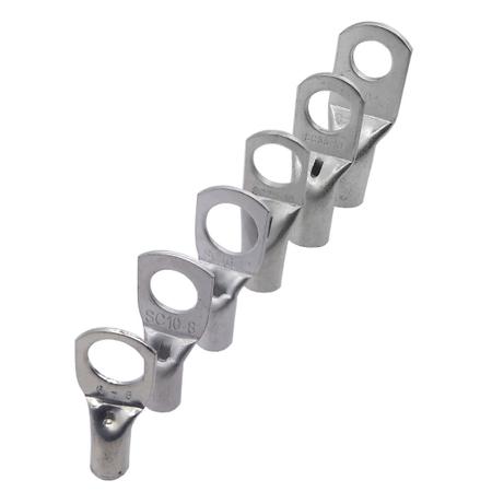 8un Terminal de Compressão Para Cabo de 16mm² Furo M6 SC16-06 - C&B Conectores Imagem de 8un Terminal de Compressão Para Cabo de 16mm² Furo M6 SC16-06