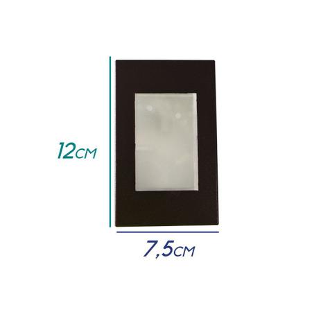 Imagem de 8x Balizador Embutir Caixa 4x2 Marrom+ LED G9 5W Branco Quente Parede Escada St1314
