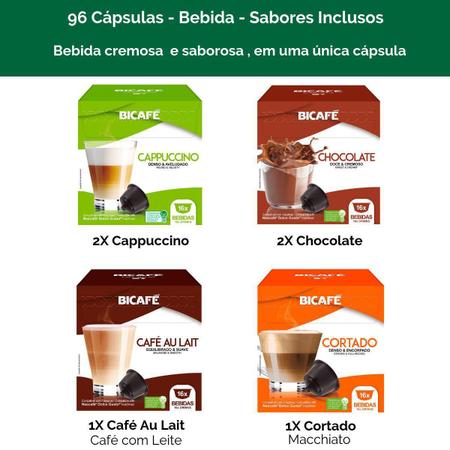 Imagem de 96 Cápsulas Para Dolce Gusto - Degustação Bebida - Cápsula Bicafé