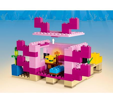 A Casa do Axolotl Lego Minecraft - Brinquedos de Montar e