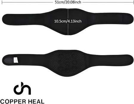 A cinta de suporte para o pescoço COPPER HEAL relaxa e ajuda com as dores  Aquecedor de pescoço - Proteções Motocross - Magazine Luiza