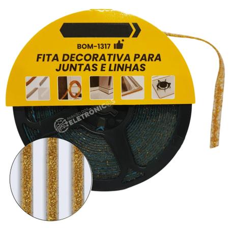 Imagem de A Fita à Prova De Água Auto Adesiva Fita de Vedação Cozinha Banheiro 8mm x 6m BOM1317