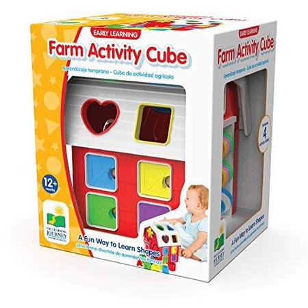 A Jornada de Aprendizagem - Aprendizagem Precoce - Cubo de Atividade Agrícola - Classificador de Forma para Crianças com 12 Meses ou Mais - Brinquedos Premiados - The Learning Journey Imagem de A Jornada de Aprendizagem - Aprendizagem Precoce - Cubo de Atividade Agrícola - Classificador de Forma para Crianças com 12 Meses ou Mais - Brinquedos Premiados