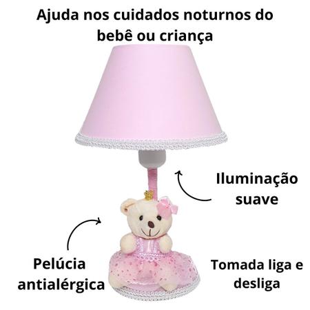 Imagem de Abajur Infantil Menina Princesa Decoração Quarto Bebê