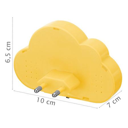 Abajur Infantil Nuvem Menina Luz De Led Tomada Parede - Art House - Zein Imagem de Abajur Infantil Nuvem Menina Luz De Led Tomada Parede - Art House