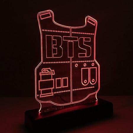 Abajur Luminária Bangtan Boys LED - Tecnotronics Imagem de Abajur Luminária Bangtan Boys LED