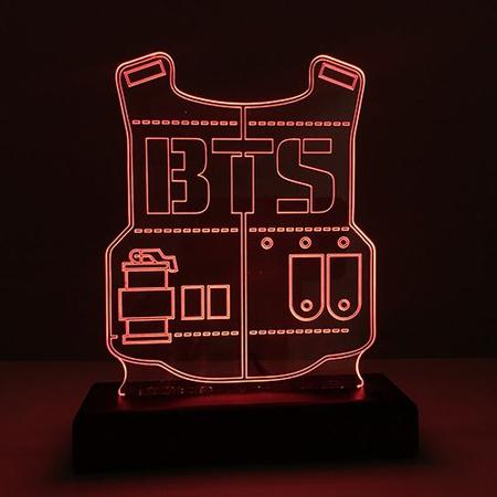 Abajur Luminária Bangtan Boys LED - Tecnotronics Imagem de Abajur Luminária Bangtan Boys LED