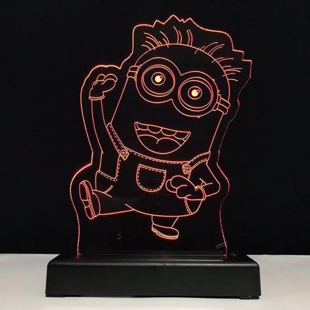 Imagem de Abajur Luminária Led Minion Meu Malvado Favorito