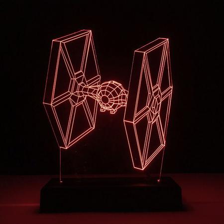 Imagem de Abajur Luminária LED Tie Fighter Star Wars