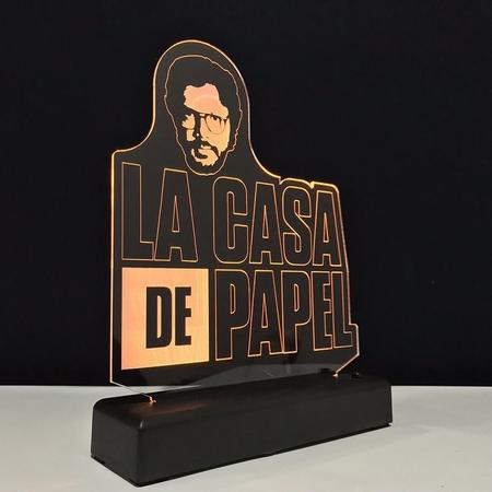 Imagem de Abajur Luminária Série La Casa De Papel Led Lançamento