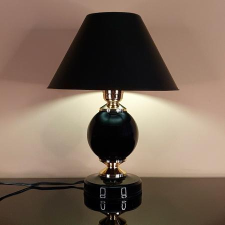 Imagem de Abajur Moderno Decoração Quarto Sala Luminária Lamp Black Preto