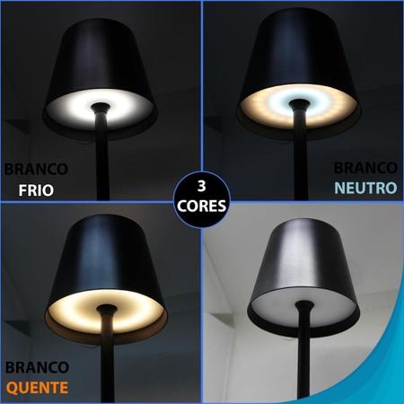 Imagem de Abajur Noturno Led Usb C Recarregável Toque Quarto Infantil