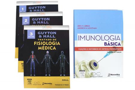Imagem de Abbas Imunologia Básica + Guyton Tratado de Fisiologia Médica 12ª edição - 3 volumes - Elsevier