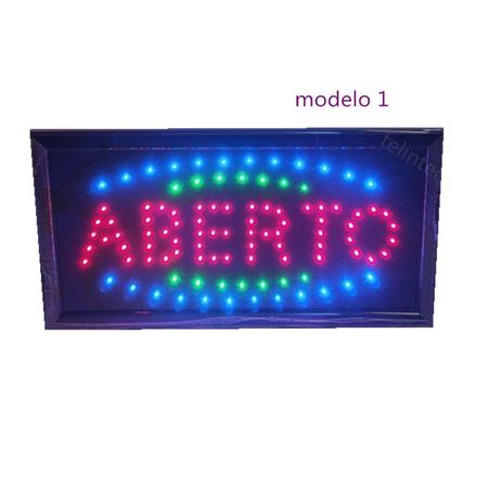 Imagem de ABERTO 220V  painel de led letreiro placa luminoso  LED PISCAR