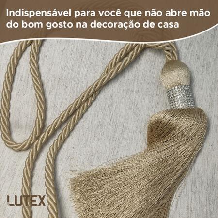 Abraçadeira para Cortina Lumina Niazitex Prendedor Pingente Cordão com  Franja Enfeite Super Luxo - Pingente / Abraçadeira de Cortina - Magazine  Luiza