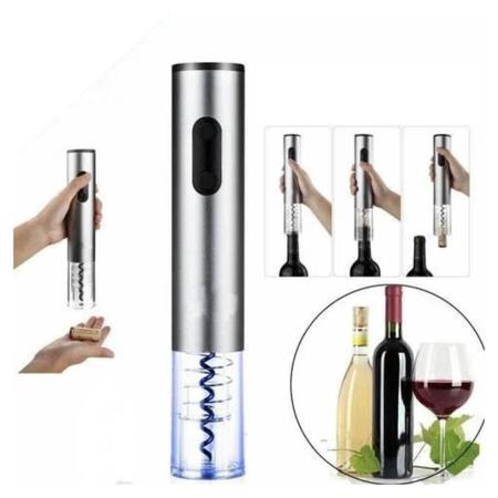 Imagem de Abridor Automático de Rolhas de Vinho Elétrico Recarregável