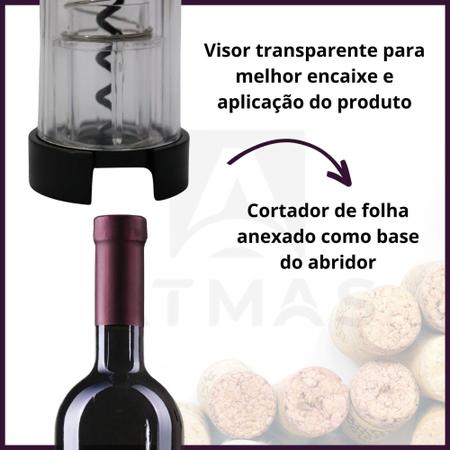 Abridor De Garrafa De Vinho Automático Saca Rolhas Elétrico A Pilha -  Wellmix - Saca Rolha / Abridor de Vinho Elétrico - Magazine Luiza